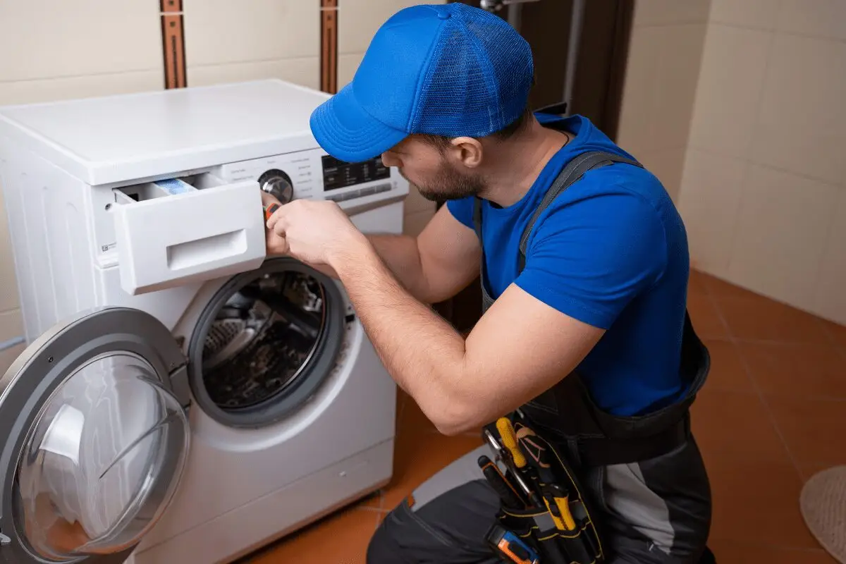 Évacuation de machine à laver bouchée